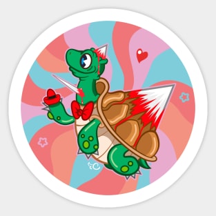 trippy drippy - Cute dark animal turtle Sticker